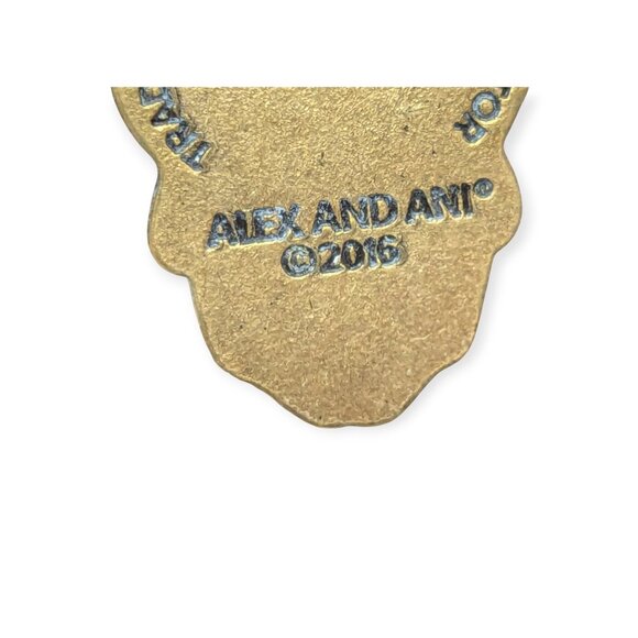 Alex & Ani 2016 Calavera Gold Tone Skull Copper Charm Bracelet - Picture 7 of 13